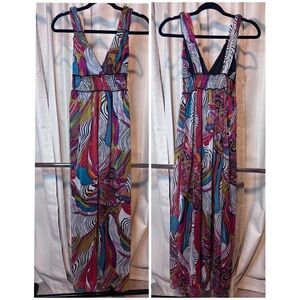 Fire Los Angeles Multicolor Maxi Dress